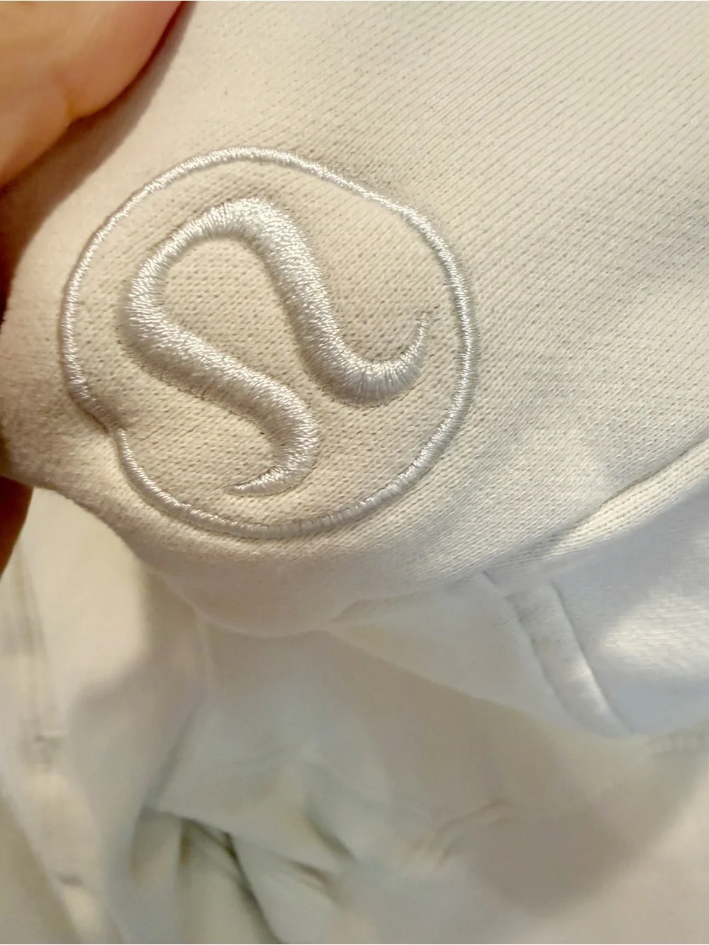 LULULEMON Oversized Scuba Half-Zip Hoodie Pullover Sweatshirt Cream XS/S
